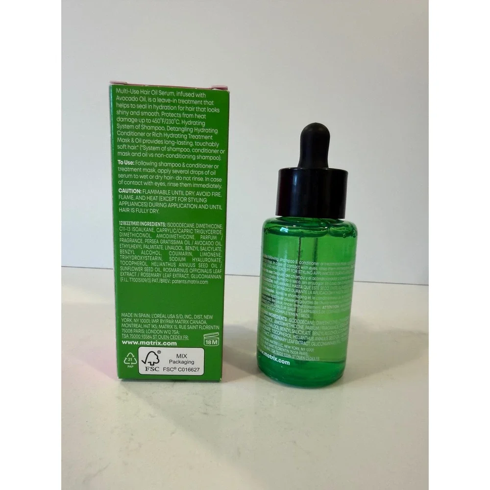 Matrix Food For Soft Multi-Use Hair Oil Serum with Avocado Oil 1.69oz Full Size
